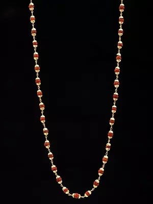 Sterling Silver Rudraksha Mala | Spiritual Jewelry