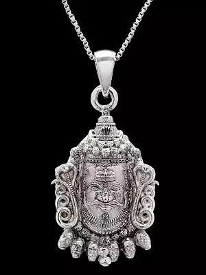 Sterling Silver Mahakal Pendant