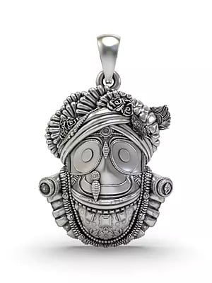 Sterling Silver Jagannath Ji Pendant