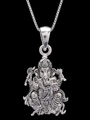 Chaturbhuja Lord Ganesha Pendant