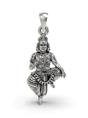 Lord Sastha Sterling Silver Pendant