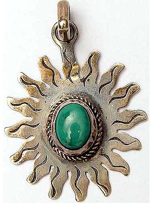 Malachite Sun Pendant