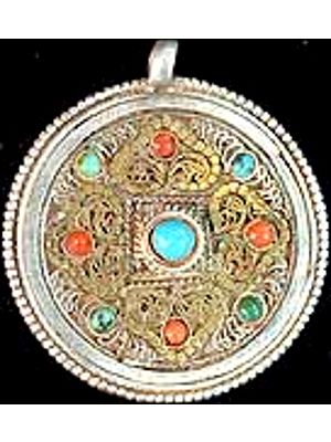 Mandala with Golden Filigree