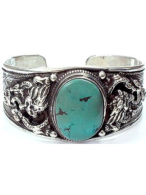 Nepalese Dragon Bracelet with Filigree