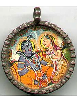 Old Shiva Parvati Pendant