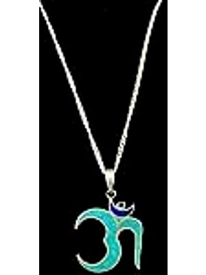 Om Necklace of Turquoise