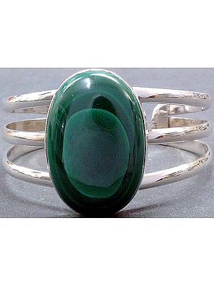 Oval Malachite Bracelet