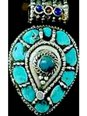 Paisley Pendant with Filigree