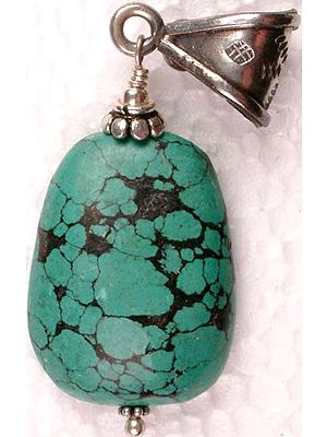 Pendant of Spider Web Turquoise