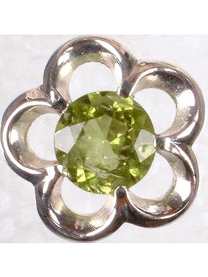 Peridot Flower Pendant