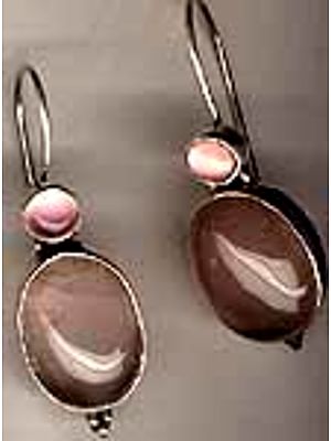 Pink Jadeite Ear Rings