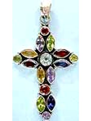 Rainbow Cross Pendant