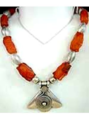 Raw Carnelian Necklace