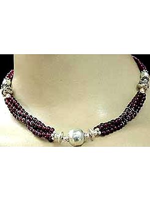 Ruby Beads Necklace