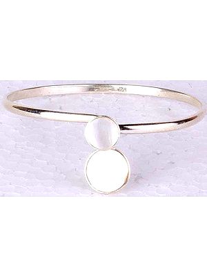 Sterling Bracelet with Shell Inlay