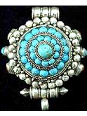 Turquoise Box Pendant