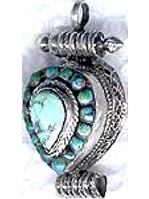 Turquoise Box Pendant