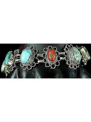Turquoise Coral Bracelet