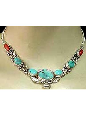 Turquoise Coral Necklace