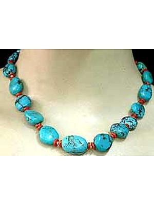 Turquoise Coral Necklace