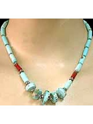 Turquoise Coral Necklace
