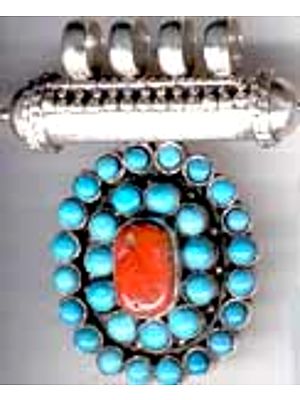 Turquoise Coral Pendant