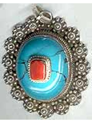 Turquoise Coral Pendant
