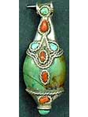 Turquoise Coral Pendant