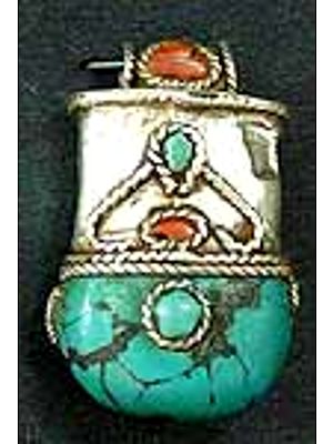 Turquoise Coral Pendant