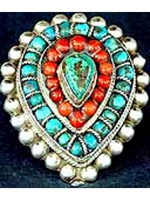 Turquoise Coral Ring
