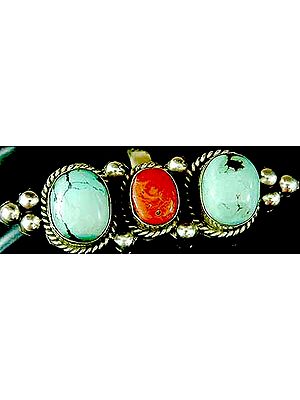 Turquoise Coral Ring