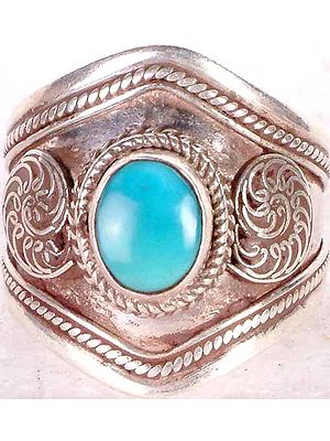 Turquoise Filigree Ring