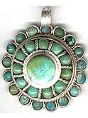 Turquoise Flower Pendant