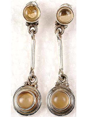 Yellow Onyx Ear Rings