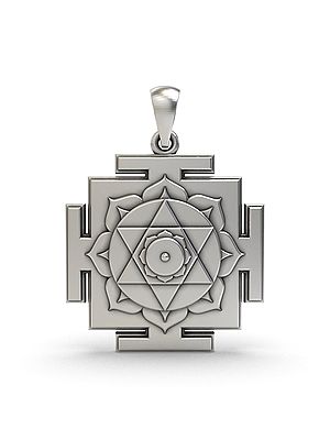 Sterling Silver Kamala Yantra Pendant