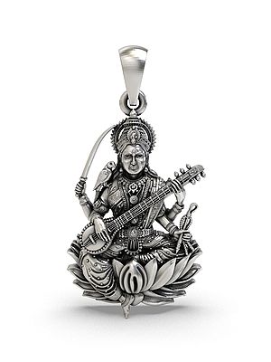 Goddess Matangi Sterling Silver Pendant