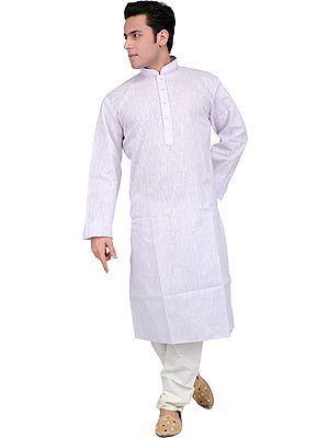 Kurta Pajama with Thread Embroidery on Neck