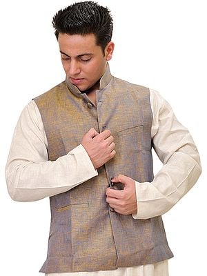 Plain Pure Linen Modi Jacket