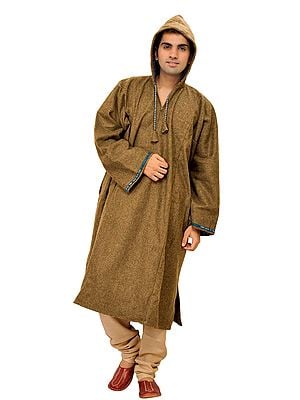 Phiran for Men from Kashmir with Hood