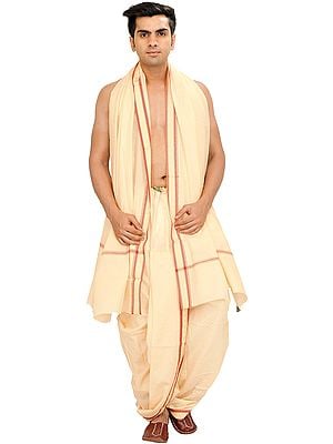 Chamomile Ready to Wear Dhoti and Veshti Set