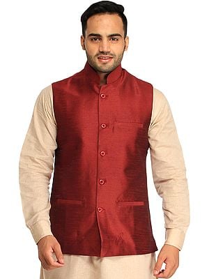 Plain Wedding Waistcoat with Front Pockets