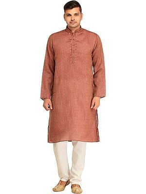 Kurta Pajama Set with Thread Weave and Embroidery on Neck