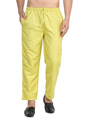 Casual Khadi Cotton Silk Pajama from ISKCON Vrindavan by BLISS