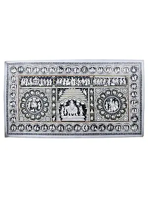 Super Large Painting - All Leelas of Supreme Lord Krishna (The Ultimate God)