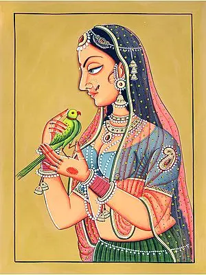 Lady Confiding in Her Pigeon Messenger