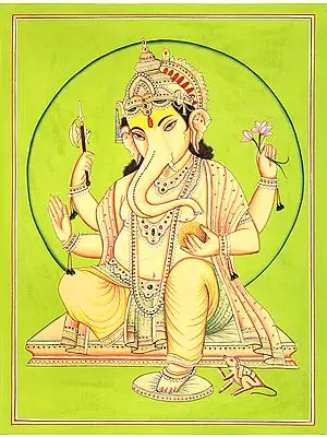 The Luminescent Brow Of Lord Ganesha