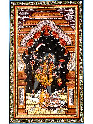 Black and Beautiful Kali Ma with Her Husband Shiva
