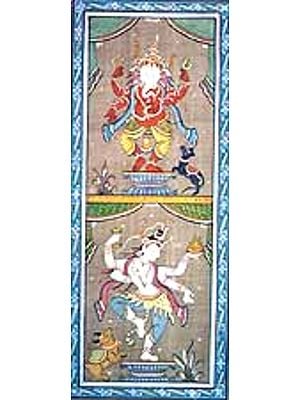 Dancing Ganesha and Shiva