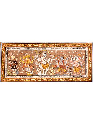 Dancing Shiva and a Celestial Audience
