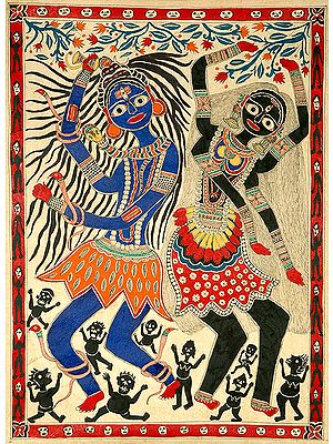 Dancing Shiva and Kali